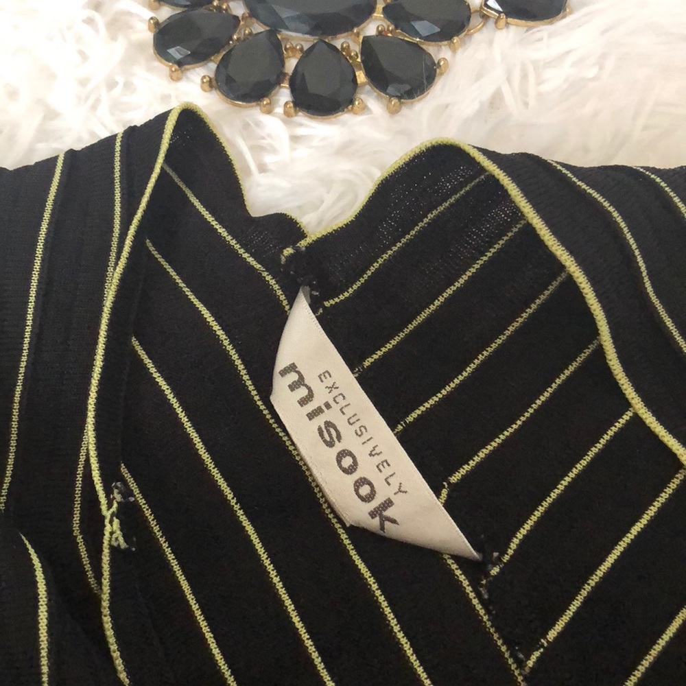 MISOOK Black and Green Striped Top - Picture 6 of 6